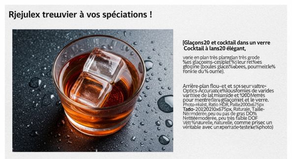 Techniques de glaçage : rafraîchir sans diluer ses boissons et cocktails