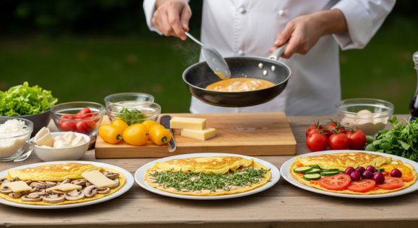 Omelettes créatives : trois variations simples pour tous les goûts