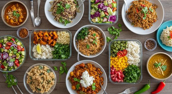 Batch cooking et cuisine du monde : voyager toute la semaine dans votre assiette